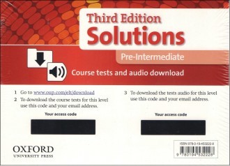 Solutions Pre-Intermediate Tests Pack Third Edition