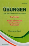 Ubungen zur deutschen Grammatik: Die Syntax. Losungsschlussel